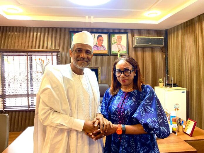 Alhaji Munzali Dantata, the newly appointed Chairman of the Board of Trustees for the Federation of Tourism Associations of Nigeria (FTAN) met with the Honourable Minister of Tourism, Lola Ade-John.