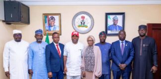 FROM LEFT TO RIGHT* Comrade O. Ogenyi - Byuan Resources; Barr. Yakubu Bello Bashir - Byuan Resources; Dare Daramola; Mohammad Jiya - NFIU; Ebelo Friday. - EFCC; Agboro Micheal - ICPC; Tosin Adeyanju - ES-NLTF; Wale Edun *OFR*- Honourable Minister of Finance and Coordinating Minister of the Economy; Ayodeji Odusote - FMF and Olaniran Tomiwa - FMF in a group photograph after the inaugural meeting of the Joint Committee for the implementation of Revenue Assurance Platform (RAP), held at the Federal Ministry of Finance Headquarters, Abuja, today.