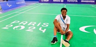 Eniola Bolaji, the bronze medalist at the paralympic badminton Games in Paris