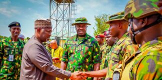 Badaru Visit Military Formations In Kaduna, Commends Troops' Efforts In The Fight Against Insecurity