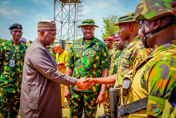 Badaru Visit Military Formations In Kaduna, Commends Troops' Efforts In The Fight Against Insecurity