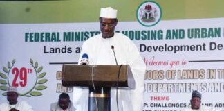 Minister of Housing and Urban Development, Arc. Ahmed Musa Dangiwa