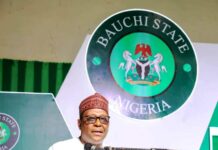 The Coordinating Minister for Health & Social Welfare, Prof. Muhammad Ali Pate addressing Staff and participants from the Ministry's agencies nationwide during the opening ceremony of 2024 Ministerial Leadership Retreat on Performance Management Systems in Bauchi State.