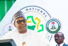 The Honourable Coordinating Minister for Health & Social Welfare Prof. Muhammadu Ali Pate addressing participants and stakeholders @ the Opening ceremony of the 65th National Council on Health, which held at the Mohammad Indimi Distance Learning Centre @ the University of Maiduguri, Borno State.