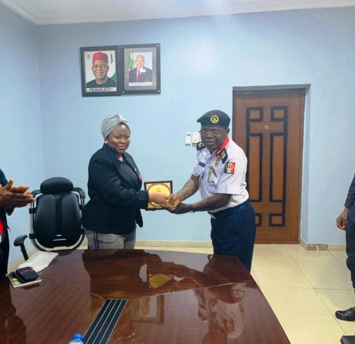 Abia NSCDC Boss Pays Courtesy Visit To DSS State Director Harps On Effective Intelligence Gathering For Enhanced Security