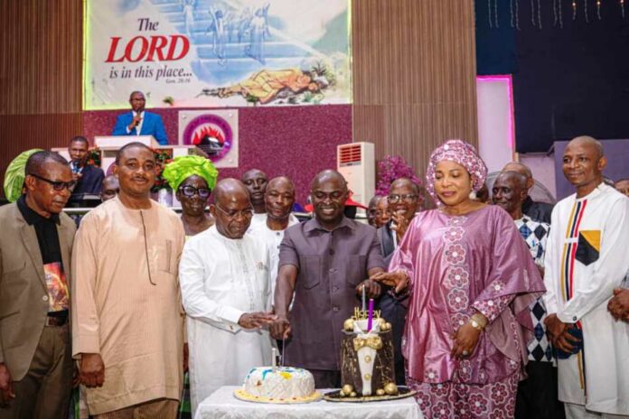 Governor Otti Attends The 27th Anniversary Of Mountain Of Fire And Miracle Ministries (MFM)