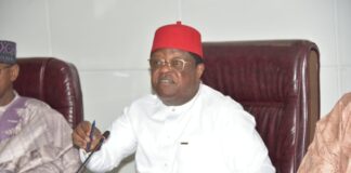 Hon. Minister of Works, His Excellency, Sen. (Engr.) Nweze David Umahi, CON. FNSE, FNATE