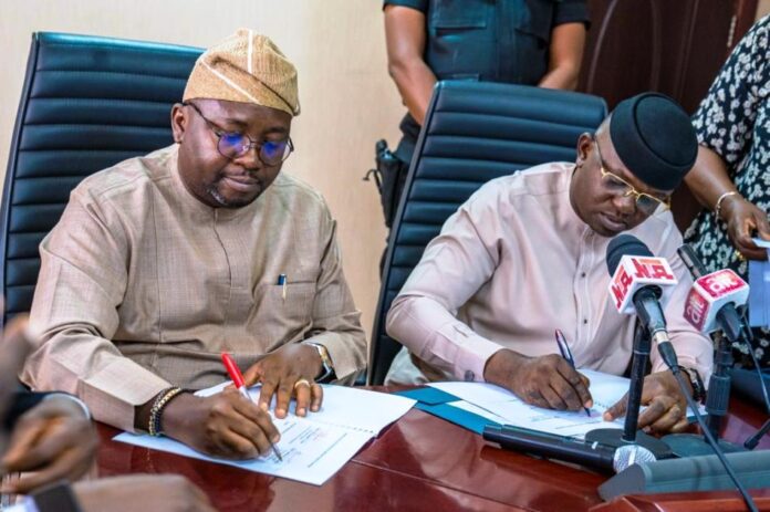 The signing of the Memorandum of Understanding (MoU) for the implementation of the Sustainable Power and Irrigation in Nigeria (SPIN) Project between the Federal Ministry of Water Resources and Sanitation and the Federal Ministry of Power took place today, Tuesday, 26th November 2024, at the Conference Room of Federal Ministry of Water Resources and Sanitation, Abuja.