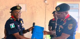 ABIA NSCDC Formally Welcomes A New Commandant