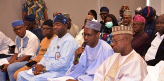 Minister for Housing and Urban Development Arc Ahmed Musa Dangiwa, and Minister of State, Rt Hon Yusuf Abdullahi Ata during an interactive session with the House of Representatives Committee on Housing and Habitat led by Hon Abdulmumini Jibrin, Thursday, November 28th, 2024.