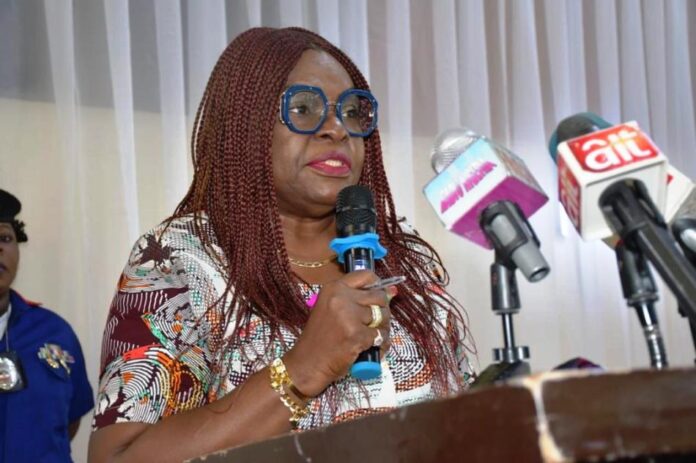 Barrister Mrs. Yvonne Odu-Thomas, Director of Legal Services, Federal Ministry of Water Resources and Sanitation, represented the Honourable Minister of Water Resources and Sanitation, Engr. Prof. Joseph Terlumun Utsev, at the National Workshop and Annual General Meeting (AGM) of the Nigeria National Committee on Irrigation and Drainage (NINCID), held today, Tuesday, 10th December 2024, in Lafia, Nasarawa State. She is pictured here delivering the Honourable Minister’s address.