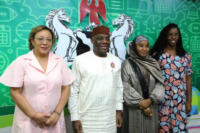 Education Ministers with Ambassador of Cuba to Nigeria ( L)