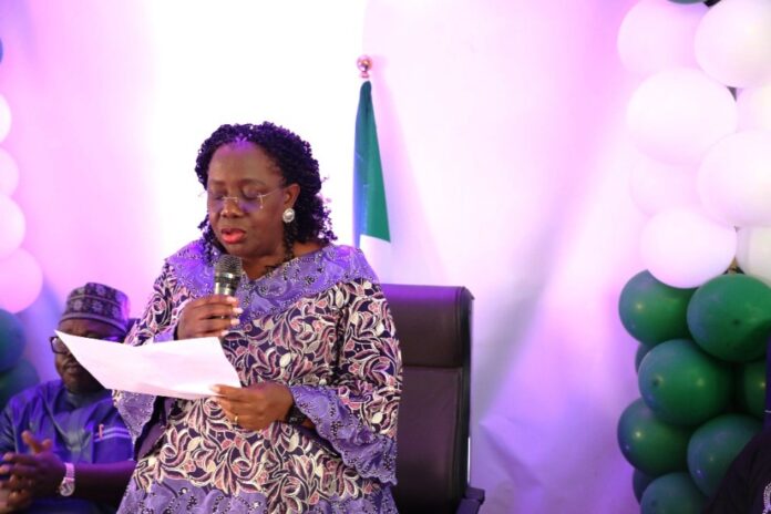 The Permanent Secretary, Ministry of Interior, Dr. Magdalene Ajani delivering her address at the send-forth ceremony.