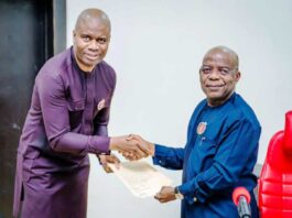 Governor Otti Makes A Historic Move to Swear-In Edo Man As Abia's New Head Of Service
