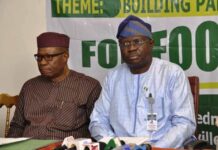 L-R, the Director, Department of Information and Permanent Secretary, Dr Marcus Olaniyi Ogunbiyi during the Workshop for Agriculture Correspondents, Abuja.