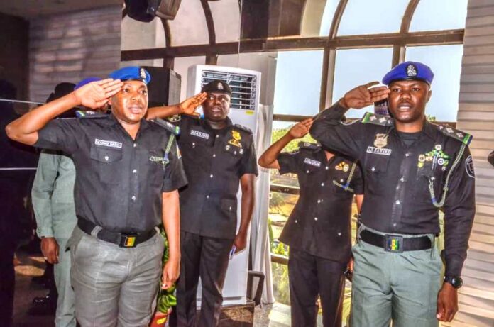 Promotion: Dangiwa, Ata Decorate, Congratulate Police Officers