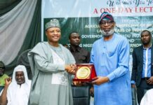 Minister of Solid Minerals, Dele Alake, and Kaduna State Governor, Uba Sani