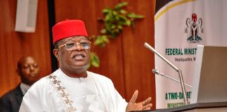 Honourable Minister of Work, His Excellency, Sen. (Engr.) David Nweze Umahi, CON, FNSE, FNTI