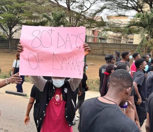 University Students Protest Months Long Darkness