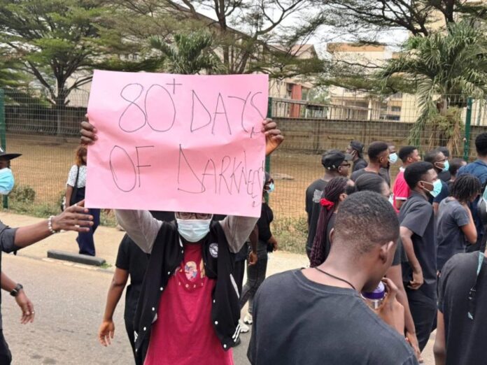 University Students Protest Months Long Darkness