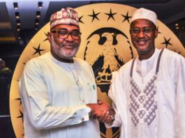 Housing and Urban Development Minister, Arc Ahmed Musa Dangiwa and Minister of State for Regional Development, Uba Maigari Ahmadu