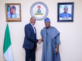 Honourable Minister of Finance and Coordinating Minister of the Economy, Mr Wale Edun, received Mr. Anil Nair, the Managing Director of Olam Agri, a subsidiary of Saudi Agricultural and Livestock Investment Company (SALIC)