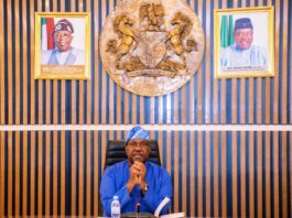 Secretary to the Government of the Federation, Sen. George Akume, fnim, CON, receives in audience Management of the Fellowship of Churches of Christ a.k.a Tarayyar Ekklesiyoyin Kristi A Nigeria (TEKAN) led by its President, Rev. Joel Stephen Billi, on Thursday, 6th February, 2025 in Abuja.