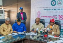 2025 World Cancer Day: The Honourable Minister of State for Health & Social Welfare Dr Iziaq Adekunle Salako addressing Journalists during the Ministerial Press Briefing commemorating World 🌍 Cancer Day inside the Conference Room of Ministry's headquarters, Abuja. 