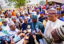 The Minister of Agriculture and Food Security, Sen.Dr Aliyu Sabi Abdullahi, during the Cooperative workshop held in Kaduna State