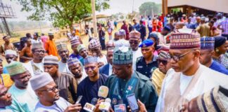 The Minister of Agriculture and Food Security, Sen.Dr Aliyu Sabi Abdullahi, during the Cooperative workshop held in Kaduna State