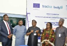 The Director-General of Bureau of Public Procurement (BPP), Dr. Adebowale A. Adedokun, MCIPS, ACFE, delivering a keynote address ”Achieving National Development through Efficient Service Delivery” at the BudgIT Tracka’s 2023/2024 Report Lunch at the Shehu Yar’adua Centre, Abuja today 30th January, 2025. The DG was accompanied by Head, Media and Public Relations, Mr. Zira Zakka Nagga