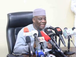 Minister of Education Dr Maruf Tunji Alausa at the Inauguration of Governing Council and Principal Officers of Federal University of Applied Science Kachia.
