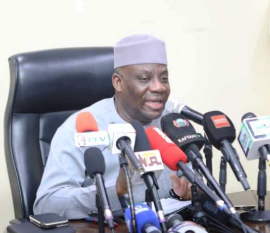 Minister of Education Dr Maruf Tunji Alausa at the Inauguration of Governing Council and Principal Officers of Federal University of Applied Science Kachia.