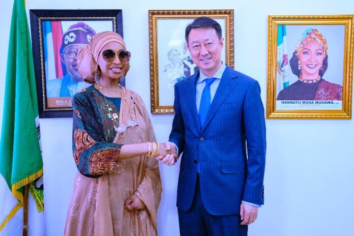 Chinese Ambassador to Nigeria H.E. Yu Dunhai on a courtesy Visit to the Minister of Art, Culture, Tourism and Creative Economy Barr. Hannatu Musa Musawa on Tuesday 11th March 2025.