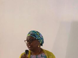 Hajiya Salamatu Ahmed, Executive Secretary- FGSHLB, declaring the training workshop opened