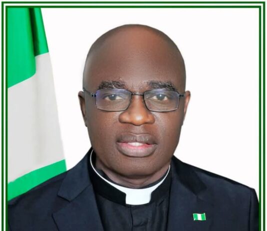 The Executive Governor of Benue State, His Excellency, Rev. Fr. Dr. Hyacinth Iormem Alia
