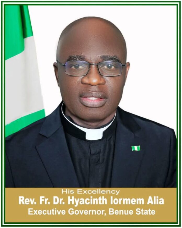 The Executive Governor of Benue State, His Excellency, Rev. Fr. Dr. Hyacinth Iormem Alia