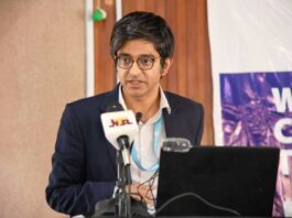 Mr. Joshi Manish, representative of the Head, UNESCO, Abuja office while addressing the participants during the training in Abuja.