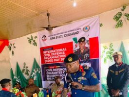 WORLD CIVIL DEFENCE DAY 2025: Abia NSCDC Reaffirms It's Commitment to Safeguarding lives