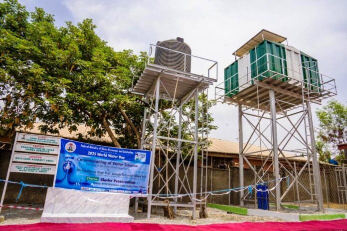 Prof Utsev Commissions Water Facility at NYSC camp, Abuja