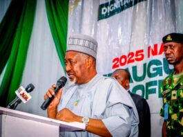 Hon. Minister of Defence, H.E. Mohammed Badaru Abubakar, CON, mni