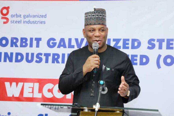 Minister of Steel Development, Prince Shuaibu Abubakar Audu Minister of Steel Development, Prince Shuaibu Abubakar Audu, Commissions Galvanising Steel Plant in Lagos
