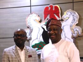L-R: Hon. Minister of Interior, Dr. Olubunmi Tunji-Ojo, and Hon. Minister of Aviation & Aerospace Dev., Barr. Festus Keyamo