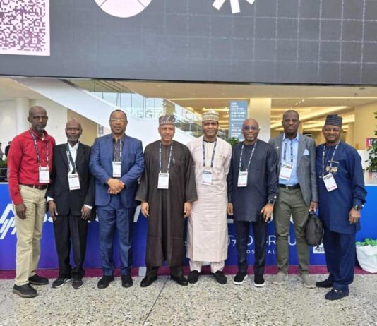 The Hon. Minister and CEOs of Information Agencies at the NAB Show, Las Vegas, Nevada, USA