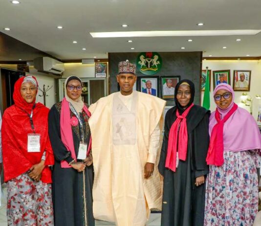 The NBA Sokoto Branch Women's Forum Pays a Courtesy Visit to the Minister of State for Works