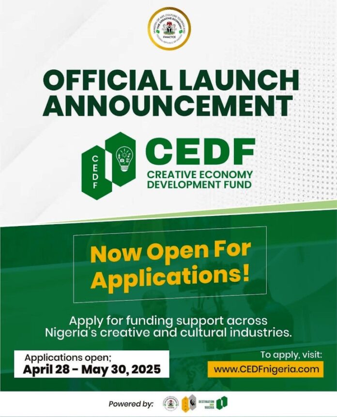 Loan Opportunity for Creatives: Federal Govt Rolls Out Creative Economy Development Fund (CEDF) To Boost Industry