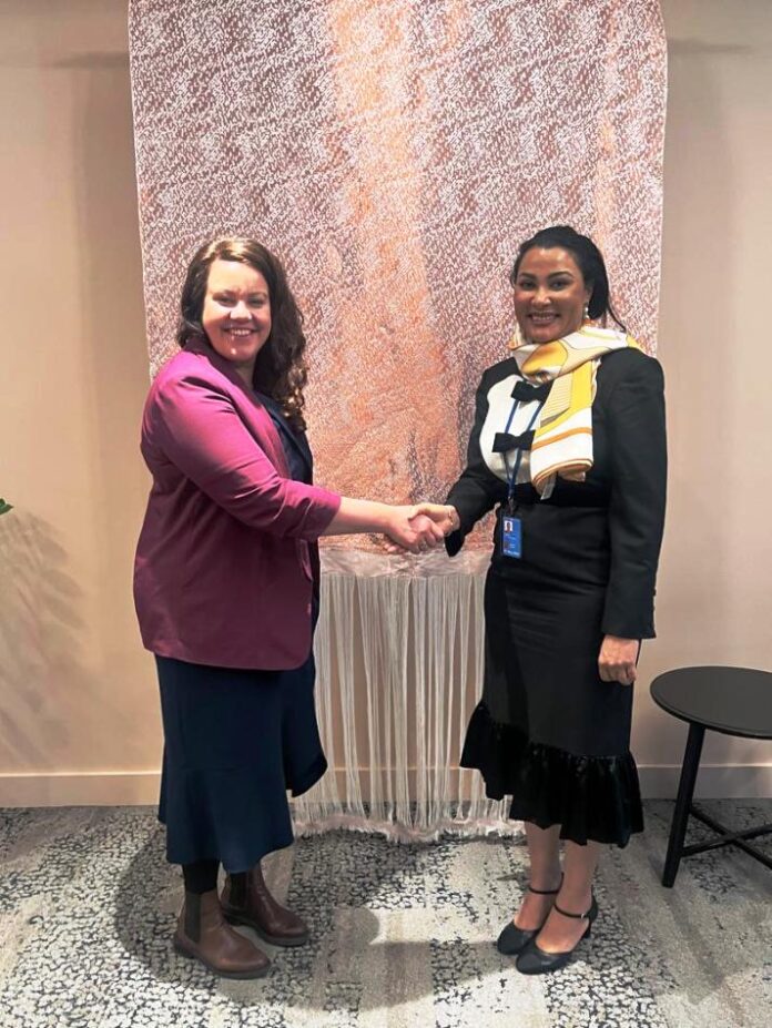 Dr Doris Uzoka-Anite Advocates For Tax Transparency Goals R-L Dr Doris Uzoka-Anite, CFA, Nigeria’s Honourable Minister of State for Finance with Stine Renate Haheim, Norway’s Deputy Minister of International Development shortly after the bilateral talks in New York, USA