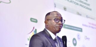 Director-General, Bureau of Public Procurement (BPP) Dr. Adebowale A. Adedokun, MCIPS, ACFE giving his opening remarks during the BPP Launch of Nigeria Procurement Certification Portal in Abuja