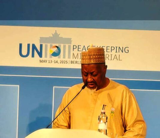Honourable Minister of Defence H.E. Mohammed Badaru Abubakar CON, mni