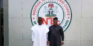 Director General of the Nigerian Technical Aid Corps, Rt. Hon. (Dr.) Yusuf Buba Yakub today, Tuesday, May 20, 2025, received in audience the Deputy Governor of Sokoto State, H.E. Alh. Idris Muhammad Gobir.